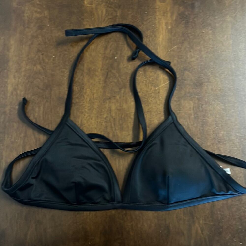 Madewell Second Wave Bralette Bikini Top Black Style L0212 Small